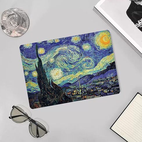 Compatible with MacBook Air 15 inch Case 2023 2024 Release M3 A3114 A2941 M2 Chip Durable Plastic Shell Case with Keyboard Cover & Mac OS Keyboard Sticker (Van Gogh Starry Sky) in Saudi Arabia