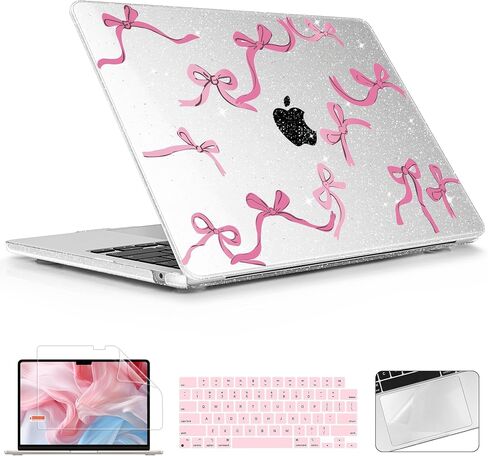 Compatible with M4 MacBook Air 13.6 inch A3240 Case 2025 2024 2023 2022 Release A2681 M2/ A3113 M3 with Touch ID & Retina Display, Plastic Hard Shell Case & Keyboard Cover, Floral C293 in Saudi Arabia