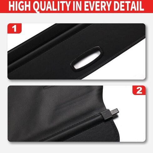 Marretoo for BMW X3 Cargo Cover 2011 2012 2013 2014 2015 2016 2017 for BMW X3 Accessories Black Retractable Trunk Cover Security Shield Shade in Kuwait