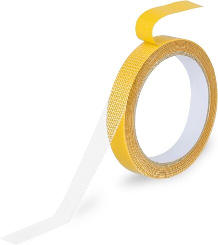 Bewudy Multifunctional Double Side Fabric Tape, Extra Strong Double Sided Fabric Tape Heavy Duty for Clothes, with Fiberglass Mesh High Tack Strong Adhesive for Clothes Carpet Arts (20M/787In) in Saudi Arabia