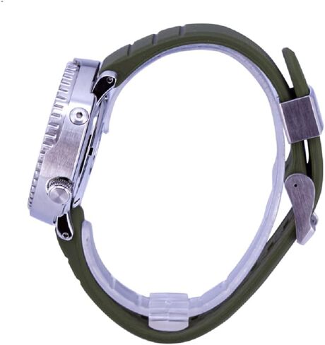 ساعة Seiko Prospex للرجال Street Series Safari 'Mini Tuna' أوتوماتيكية للغواص 200 متر باللون الأخضر SRPF83K1 in Kuwait