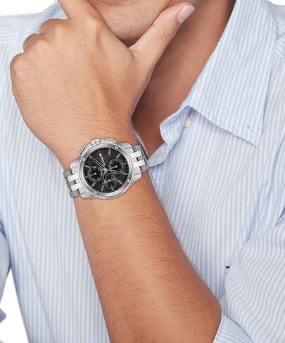 Tommy Hilfiger Classic Multi-Function Quartz Watch - Stainless Steel Wristwatch for Men - Water Resistant Up to 5 ATM/50 Meters - Premium Fashion for Everyday Wear - 44mm in Saudi Arabia