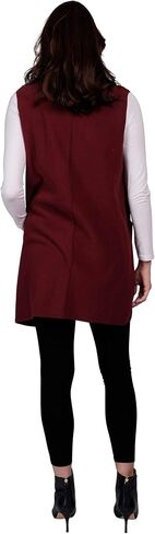 Women’s Pocketed Open Front Fleece Vest Cardigan w/Matching Headband in Saudi Arabia