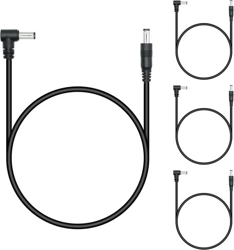 3.3FT DC 12V Power Extension Cable,90 Degree Right Angle 5.5mm x 2.1mm Male to Female Power Adapter Plug,for CCTV Security Surveillance Wireless IP Cameras etc More DC5521 Connector Plug(2Pcs) in Kuwait