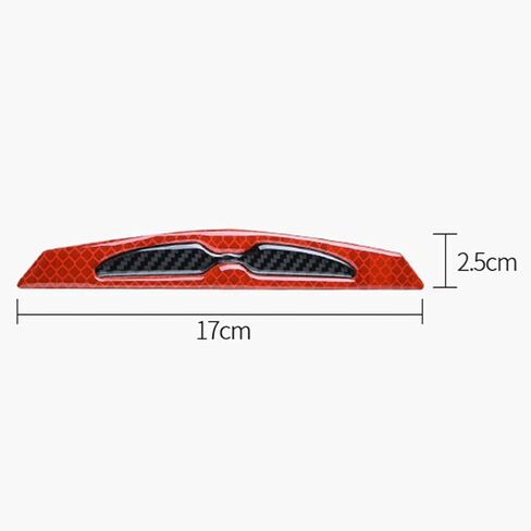 4PCS Car Door Anti-Collision Stickers,Universal Car Door Bumper Guard Protector Reflective Edge Protector Sticker Corner Bumper Guard Strips,Red in Saudi Arabia