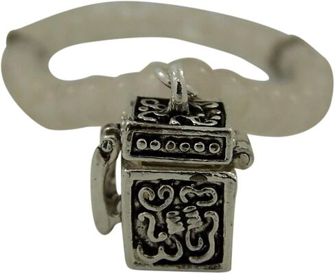 Needzo Clear Bead Rosary Bracelet with Prayer Box Charm, 8 Inch in Saudi Arabia