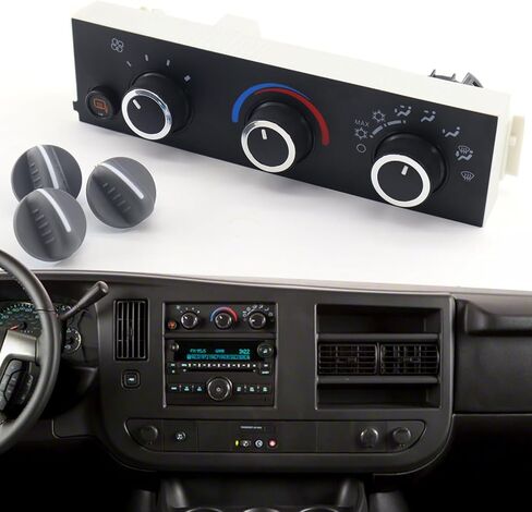 599-294 سخان مكيف الهواء مفتاح التحكم في تكييف الهواء لوحة وحدة التحكم في المناخ متوافقة مع 2008-2014 شيفروليه إكسبريس 1500/2008-2022 إكسبريس 2500 3500 4500 كارجو باساجيروس جي إم سي سافانا 84793088 in Kuwait