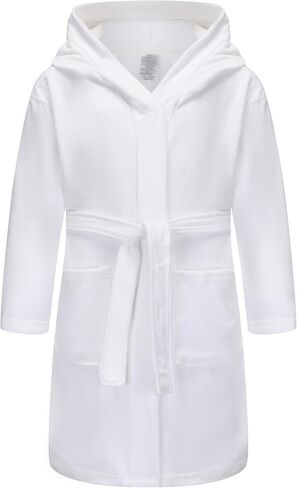 Kids Soft Towel Hooded Robe Cotton Bathrobe for Boys 5-16 Years in Kuwait