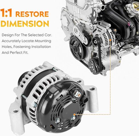 Alternator for Chrysler 300 Jeep Grand Cherokee Dodge Challenger & Durango 2011-2017, Dodge Charger 2011-2015 2017, Ram 1500 2016-2017, 04801779AG in Saudi Arabia