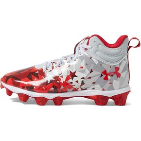 Under Armour Spotlight 3.0 Rubber Molded USA Football Shoes for Kids – Ankle Pull-tab – Spike at The Outsole