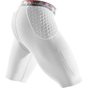 McDavid Basketball Padded Compression Shorts Girdle. 3 HEX Pads Padding. HIPS and Tailbone Protection. Cup Pocket