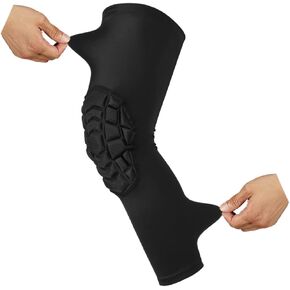 Knee Pads Compression Leg Sleeve Knee Sleeve for All Sports Wrestling Protector Gear, Youth & Adult Sizes, 1 Pair of Knee Paded