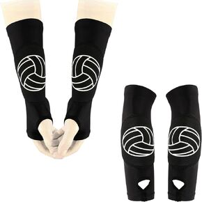 Volleyball Arm Sleeves Passing Forearm Sleeves with Protection Pads, Volleyball Gear Gifts for Youth Teen Girls