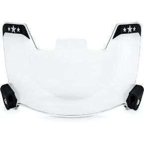 CHARISMATIC Clear Football Visor - Football Visors for Helmet - Football Helmet Visor Fits Adult & Youth Football Helmets - Anti-Fog, Scratch Resistant Clear Visor Football Face Shield