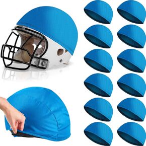 12 Pieces Scrimmage Helmet Cover Bright Colors Football Helmet Scrimmage Cap for Youth Adult Football Hockey Lacrosse Training Accessories, 10.4 Inch in Diameter