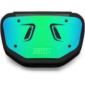 Battle Sports Prism Back Bone Plate - Back Plate, Rear Lower Back Protector, Hard Outer Shell & Contoured Foam, High-Impact Protection Football Gear