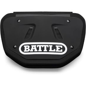 Battle Sports Back Bone Plate - Football Back Plate, Rear Lower Back Protector Hard Outer Shell & Contoured Foam, High-Impact Protection Football Gear