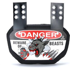 Football Back Plate-DUTYBOD Lower Back Rear Back Bone Protector Shield Backplate for Youth & Adult