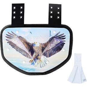 Football Back Plate, Football Low Back Pad, Professional Rear Protector Lower Back Pads for Players.