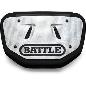 Battle Sports Novelty Back Bone Plate - Back Plate, Rear Lower Back Protector, Hard Outer Shell & Contoured Foam, High-Impact Protection Football Gear