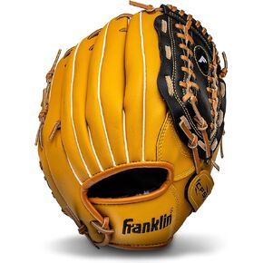 Franklin Sports Baseball + Softball Gloves - Field Master Adult + Youth Baseball + Softball Gloves - Right Hand + Left Hand Gloves - Infield + Outfield Mitts - Multiple Sizes + Colors