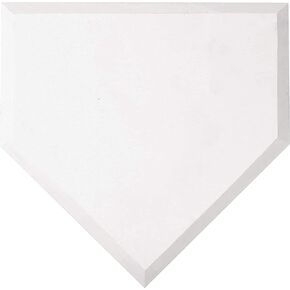 Franklin Sports Home Plate - Baseball + Softball Rubber Home Plate - Portable Throw Down Plate for Backyard Baseball, Softball, Tee Ball,White