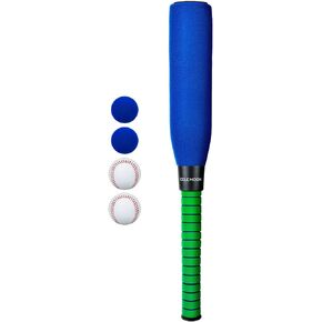 Ultra Soft 22 Inch Kids Foam Baseball Bat Toys with 4 Balls Gift for Children Toddlers Boys Girls Age 3-5-8 Outdoor Indoor Sport T Ball Game Playing, Blue