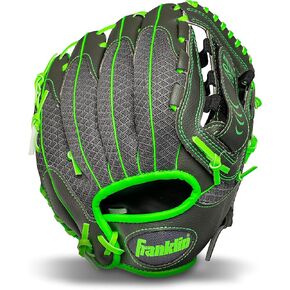 Franklin Sports Teeball Infinite Web/Shok-Sorb Combo Series Fielding Glove, 10.5-Inch