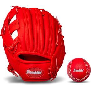 قفازات البيسبول للأطفال من Franklin Sports - قفاز RTP للشباب + مجموعة كرات - مجموعة قفازات تيبول للأولاد والبنات - للأطفال + الأطفال الصغار - 9.5 بوصة in Kuwait