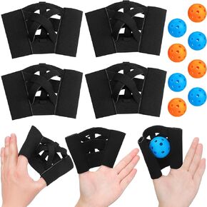 Chitidr 12 Packs Baseball Training Glove Sliding Baseball Training Equipment Catchers Mitt Catcher Aids Suitable for Field Drills Hand Eye Coordination Teaching Proper Placement