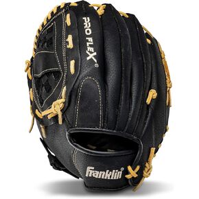 Franklin Sports Baseball Glove - ProFlex Adult Baseball + Softball Glove - Baseball + Fastpitch Softball Outfield Mitt - Left Handed Throw + Right Handed Throw