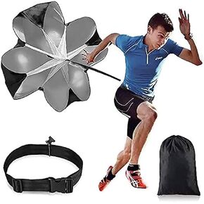 Running Speed Training Football Parachute - 48" Inch for Kids Resistance Sprint Trainer - Chute Soccer Training