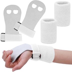 Abeillo 2 Gymnastics Grips Wristbands Sets for Girls Youth Kids, Gymnastic Hand Grips Gymnastic Bar Palm Protection and Wrist Support Sports Accessories for Kids Workout and Exercise