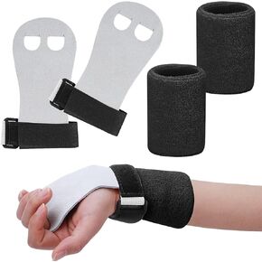 Abeillo 2 Gymnastics Grips Wristbands Sets for Girls Youth Kids, Gymnastic Hand Grips Gymnastic Bar Palm Protection and Wrist Support Sports Accessories for Kids Workout and Exercise