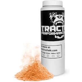 Traction Performance Colored Gym Chalk | Powder Chalk for Gymnastics, Rock Climbing, Weight Lifting & Workouts - Firm Grip Soft Chalk Lifting Powder in Vibrant Colors - Made in USA | 8 oz.