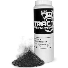 Traction Performance Colored Gym Chalk | Powder Chalk for Gymnastics, Rock Climbing, Weight Lifting & Workouts - Firm Grip Soft Chalk Lifting Powder in Vibrant Colors - Made in USA | 8 oz.