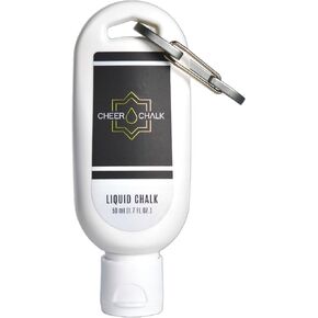 Cheer Chalk Liquid Chalk - Chalk for Elite Cheerleading - Chalk for Stunting - Chalk for Gymnastics - 50ml Bottle with Carabiner - 50 Practices Per Bottle - Maximum Grip for Safer Stunting