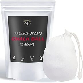 2.6 oz Refillable Chalk Ball, Multi-Purpose Chalk Ball is Full of Non-Toxic & Odorless Magnesium Carbonate for Rock Climbing Chalk, Gym Chalk, Weight Lifting Chalk, Gymnastics Chalk for Bars and More in Kuwait