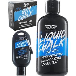 WARM BODY COLD MIND Premium Liquid Chalk for Weight Lifting - Hand Grip for Cross Training, Climbing, Gymnastics, Weightlifting, Powerlifting, Deadlift, Pole Dancing, Sport Gym, Fitness