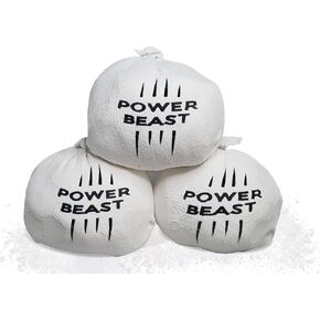 POWER BEAST 3X Chalk Ball, Boulder Chalk, Sport Chalk, Gymnastics, Rock Climbing, Weightlifting, Climbing, Pole Dance, Bodybuilding, Tennis, Padel, Cross Training, Gym.