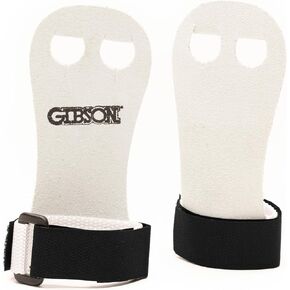 Gibson Rainbow Gymnastics Grips for Beginner, Unisex Durable Leather Grip with Hook & Loop Closure for Secure Grip & Wrist Support, Athletic Grips & Hand Protection for Young Gymnasts Made in USA