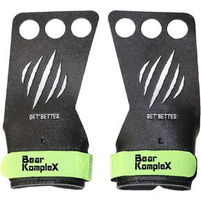 مقابض يد Bear KompleX Black Diamond ذات 3 فتحات للتمرينات المنزلية مثل السحب ورفع الأثقال والأدوات مع أشرطة المعصم والراحة والدعم وحماية اليد من الشقوق والبثور للرجال والنساء in Kuwait