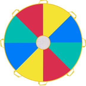Parachute with Handles 6ft 8ft 10ft 12ft 16ft 20ft Play Parachute Games for Outdoor Team Games,You Can Also Use it for Trampoline Cover Picnic Mat Furniture Cover in Kuwait