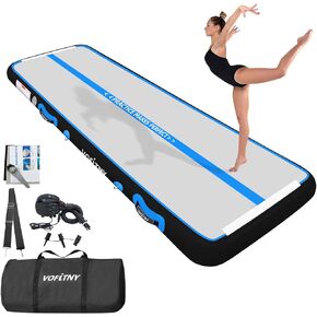 All Purpose Gymnastics Mat 6.6/10/13/16/20 ft Sturdy Inflatable Tumble Track for Home/Gym