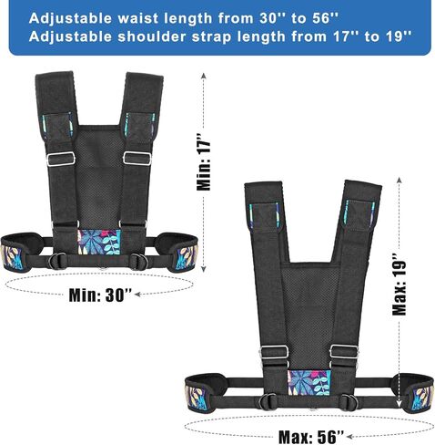 سرج Kipika Sled - مدرب سحب الأثقال للياقة البدنية والرياضة - قابل للتعديل، مريح، ومتين - متعدد الاستخدامات لسحب الزلاجات، وسحب الإطارات، والجري بالمظلات in Kuwait