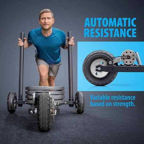 ANYTHING SPORTS Premium Push Sled with Automatic Resistance in Kuwait