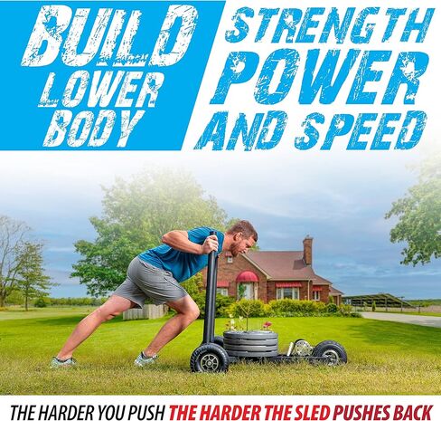 ANYTHING SPORTS Premium Push Sled with Automatic Resistance in Kuwait