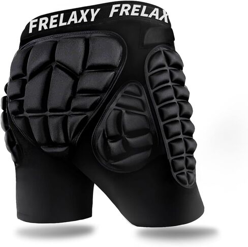 شورت مبطن واقي ثلاثي الأبعاد من Frelaxy للتزلج على الجليد والتزلج والتزلج على الجليد، وسادة مؤخرة على الجليد، حماية لعظم الذيل والورك والمؤخرة in Saudi Arabia