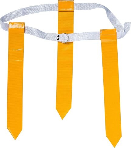 Flag Football Set for 12 Players - Includes Durable Flag Belts and Flags, Cones, Bean Bag, Carrying Backpack, and Football - Huge 55 Piece Complete Set in Kuwait