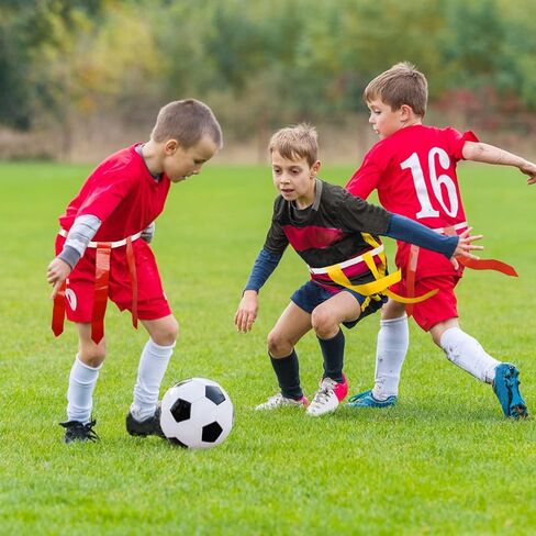 مجموعة كرة قدم العلم، مجموعة أحزمة كرة قدم مكونة من 14 لاعبًا، تتضمن 14 حزامًا و42 علمًا و12 مخروطًا وحقيبة تخزين in Saudi Arabia